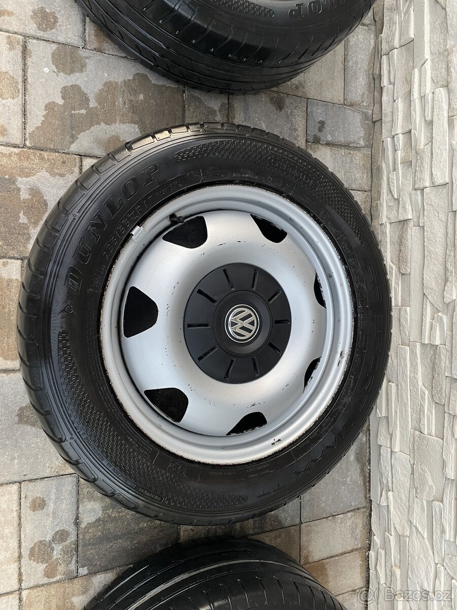 VW T5 T6 T6.1 zimní plechové disky plecháče pneu 205/65 R16C