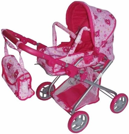 Hluboký kočárek pro panenky Baby Mix