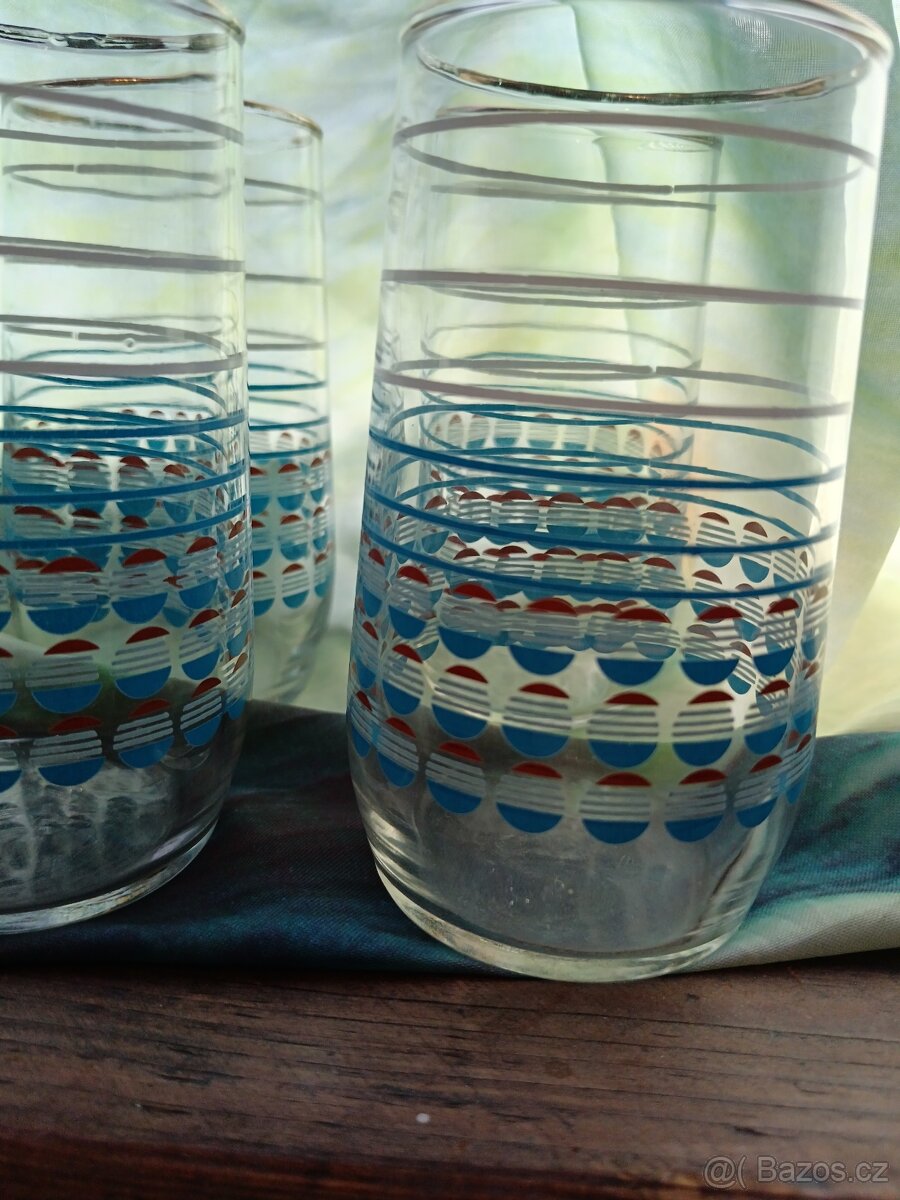 Retro sklenice 6ks