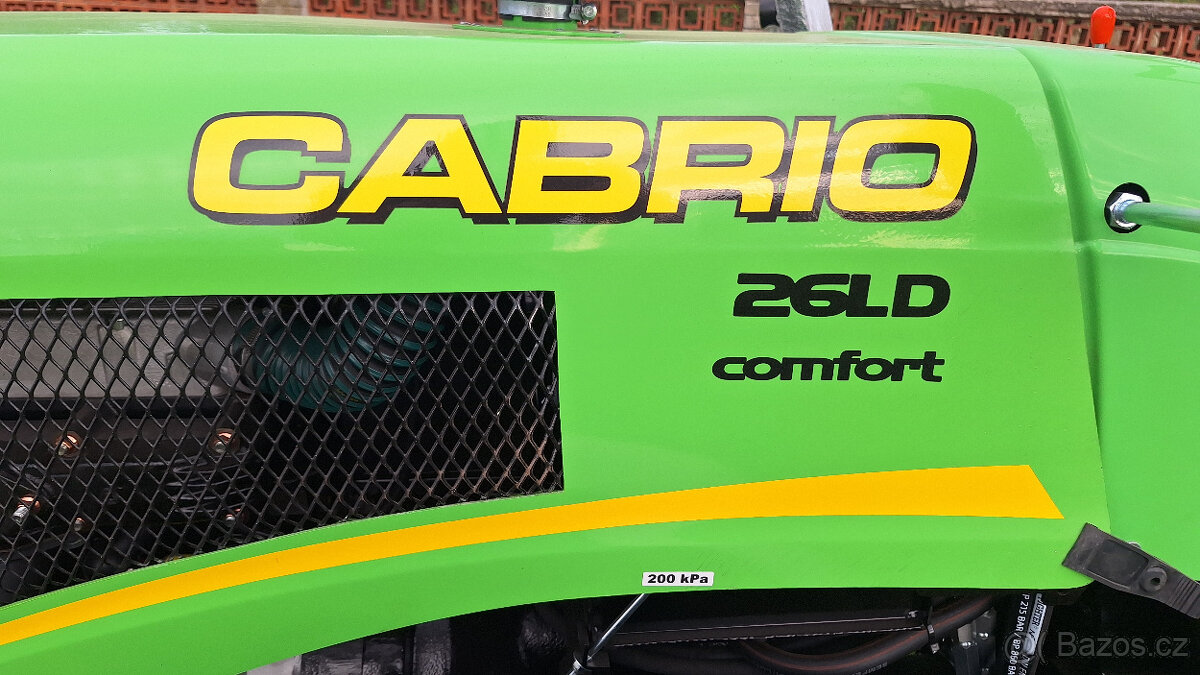 NOVÝ malotraktor CABRIO 26 LD Šálek Prostějov