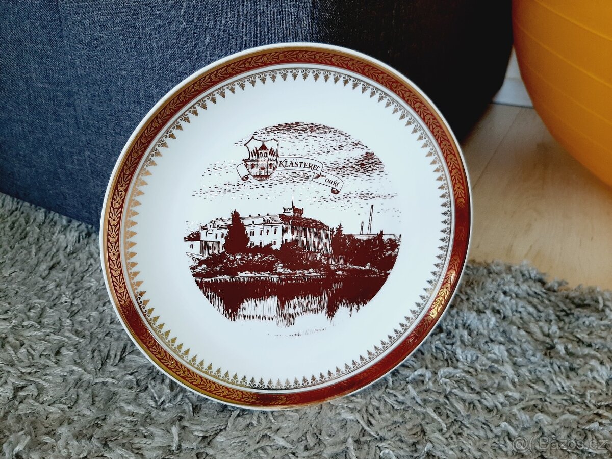 Porcelán Thun - plytký talíř Klášterec nad Ohří