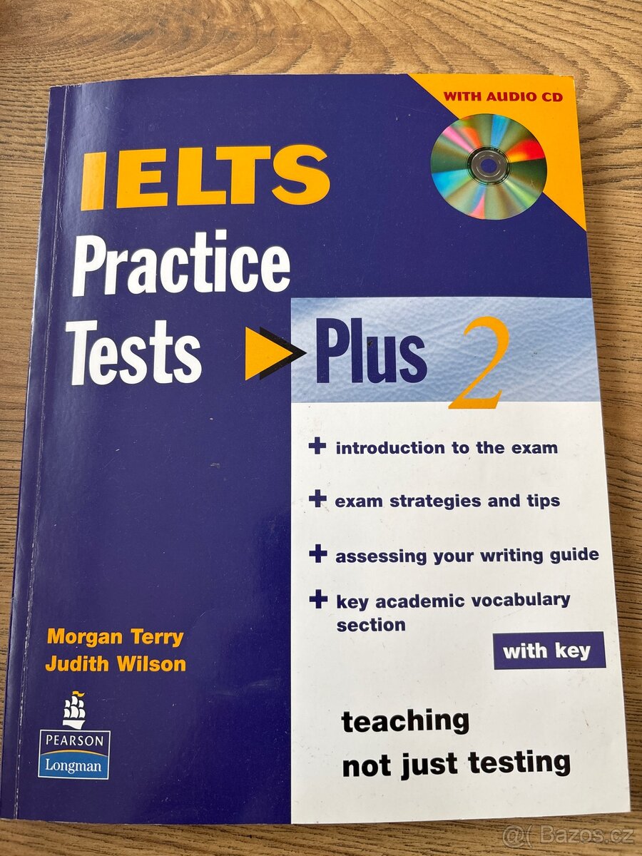 IELTS practical tests Plus Longman - velmi dobrý stav