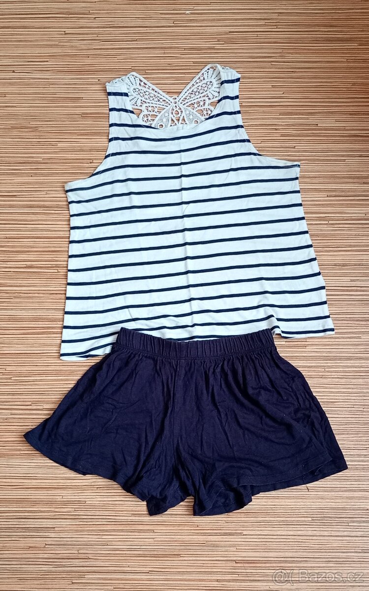 Tričko s kraťasy H&M 122-128