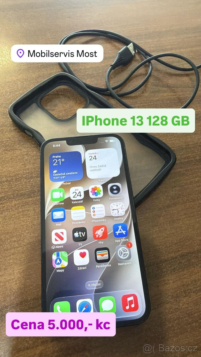 Iphone 13 128 GB černé barvy