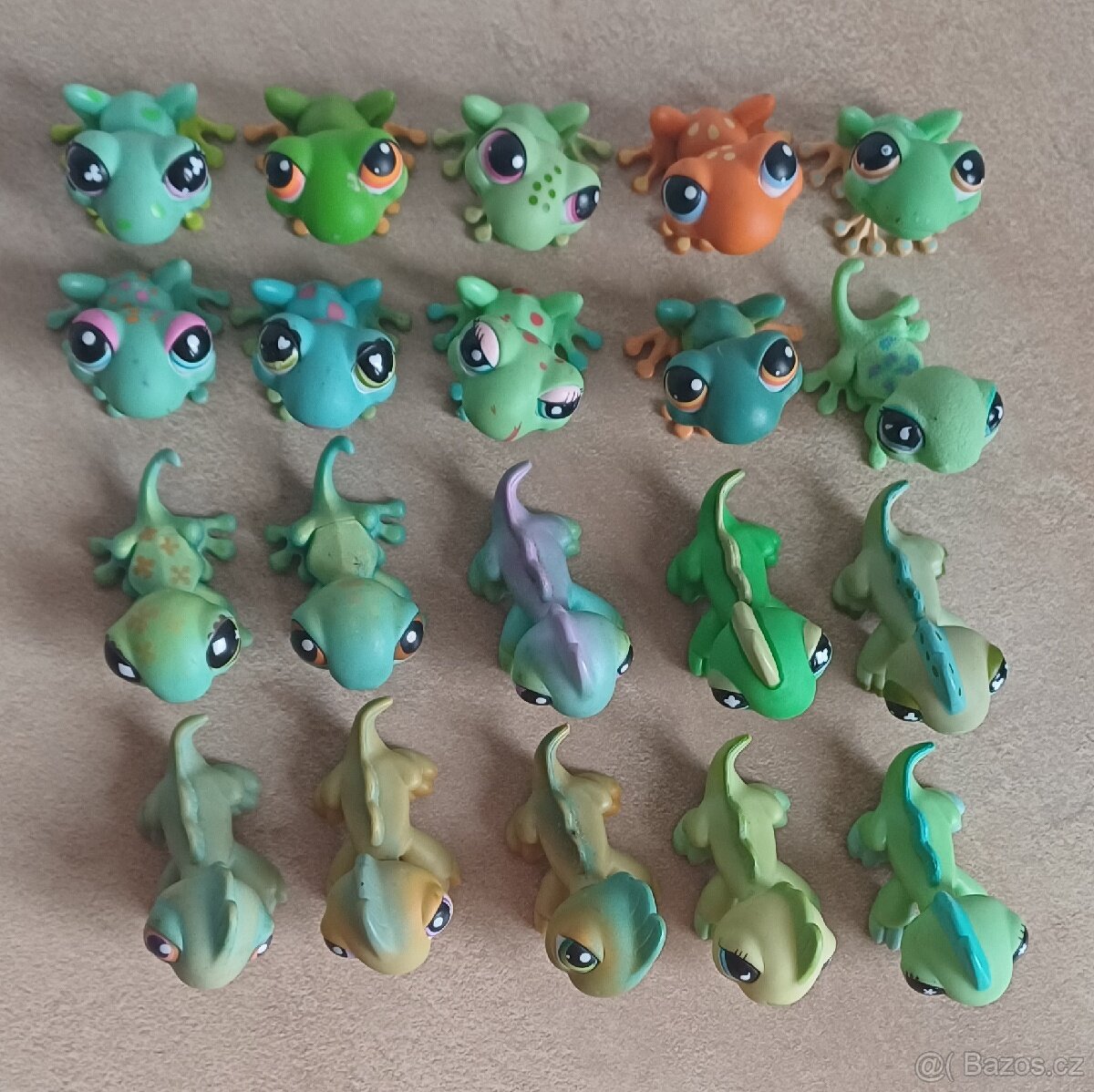 Lps littlest petshop ještěrka žába iguana