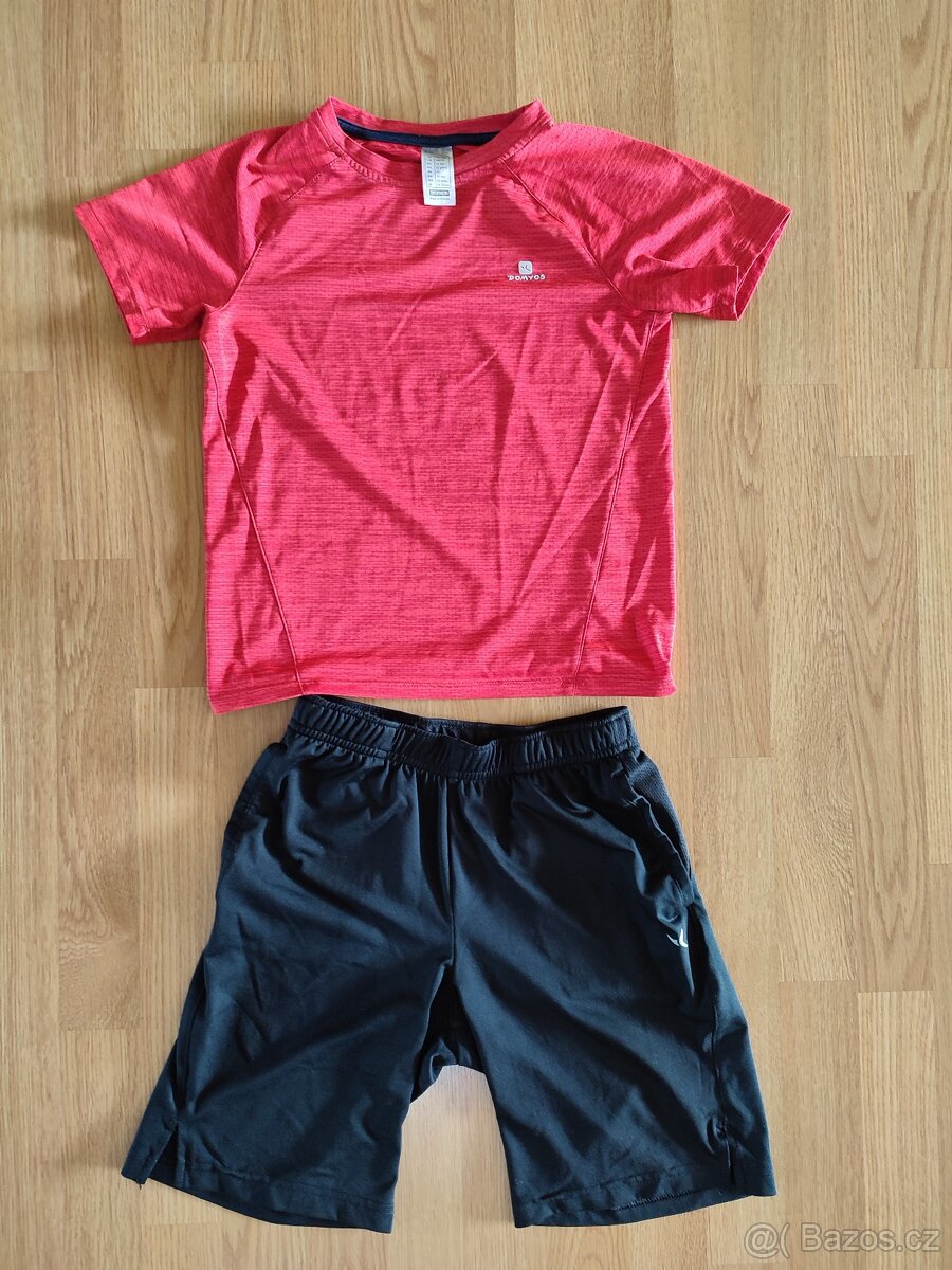 Dětské sportovní prodyšné triko a šortky DECATHLON