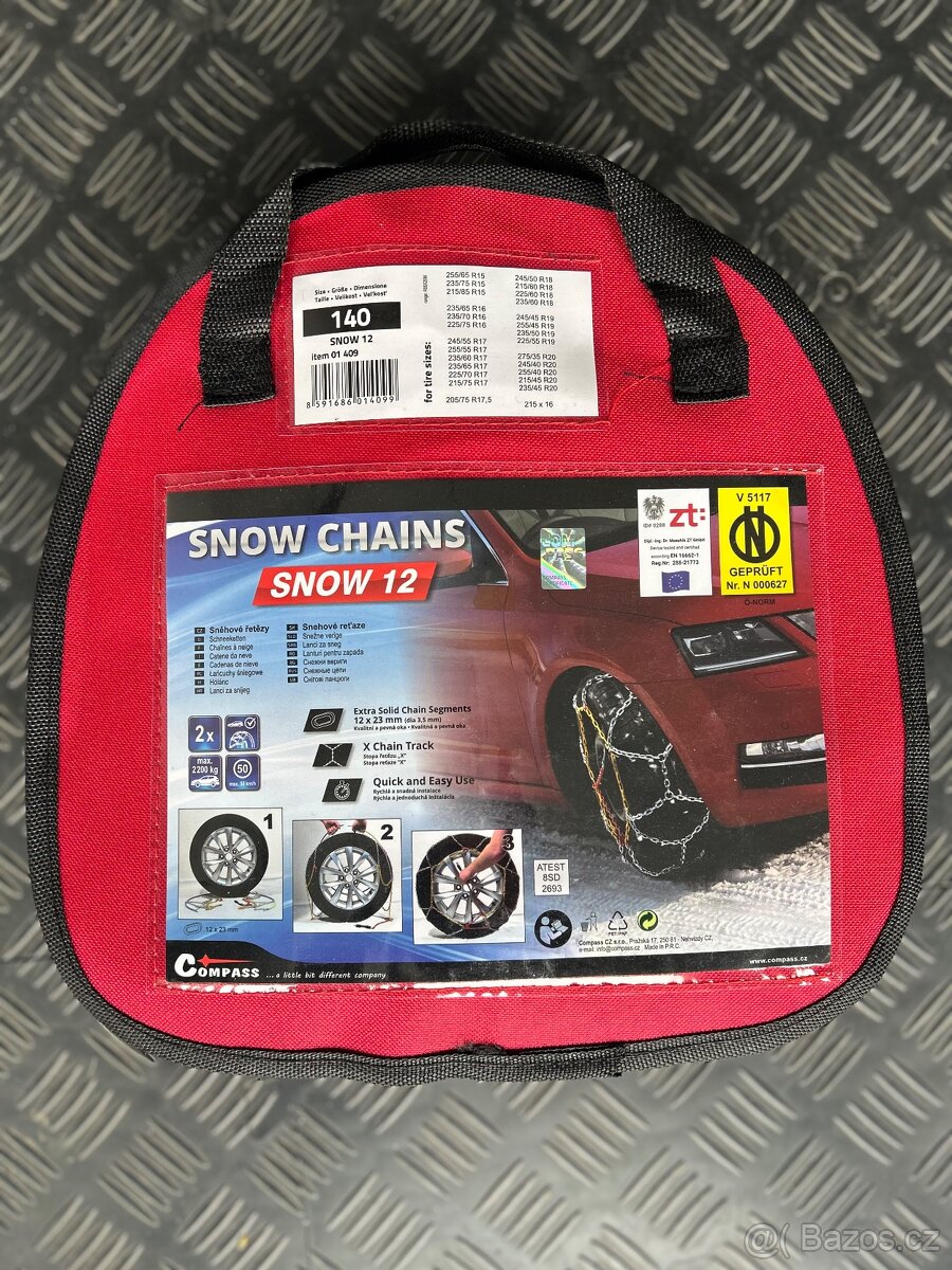 Sněhové řetězy Snow12, nové, 4x4, osobní, SUV, vel.140