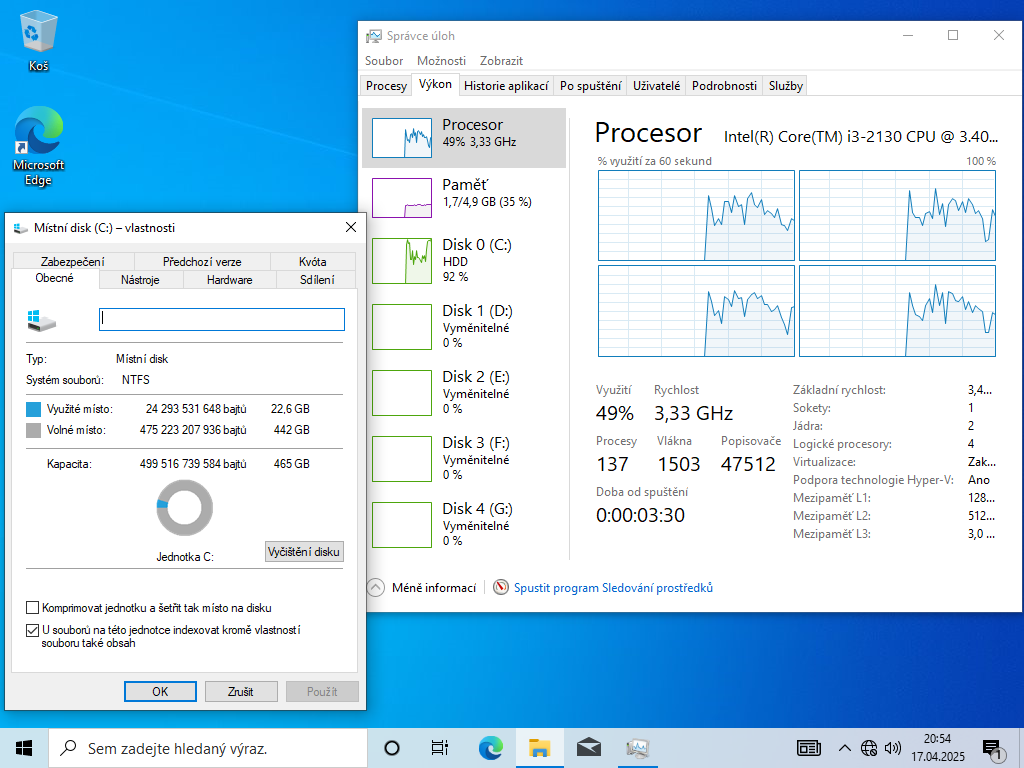 5ks Počítaču 1x Windows 98