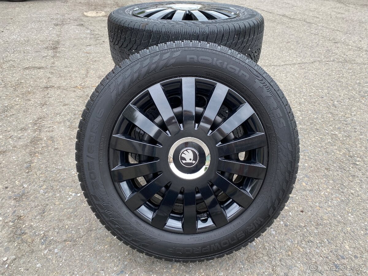 Originální kola Škoda 5x112 r16, pneu 205/60 r16
