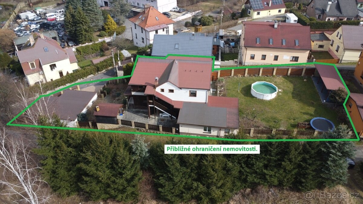 Prodej RD 8+2 se st. parcelou pro RD, v Chrastavě u Liberce