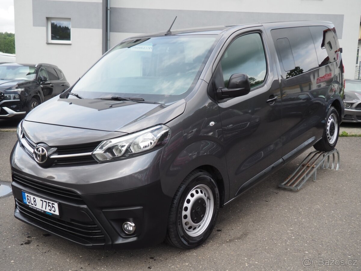 2022 Toyota Proace 1.5D 88kW 9-MÍST, ČR,1.MAJITEL