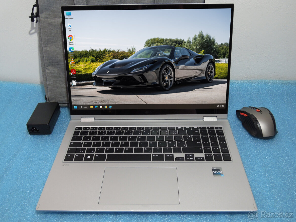 Dotykový LG gram 16T90Q IPS i7-1260P Iris Xe 1TB 16GB DDR5