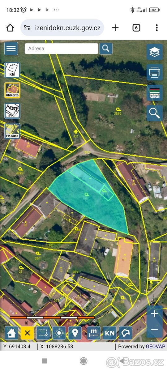 Prodej stavebního pozemku 961m2