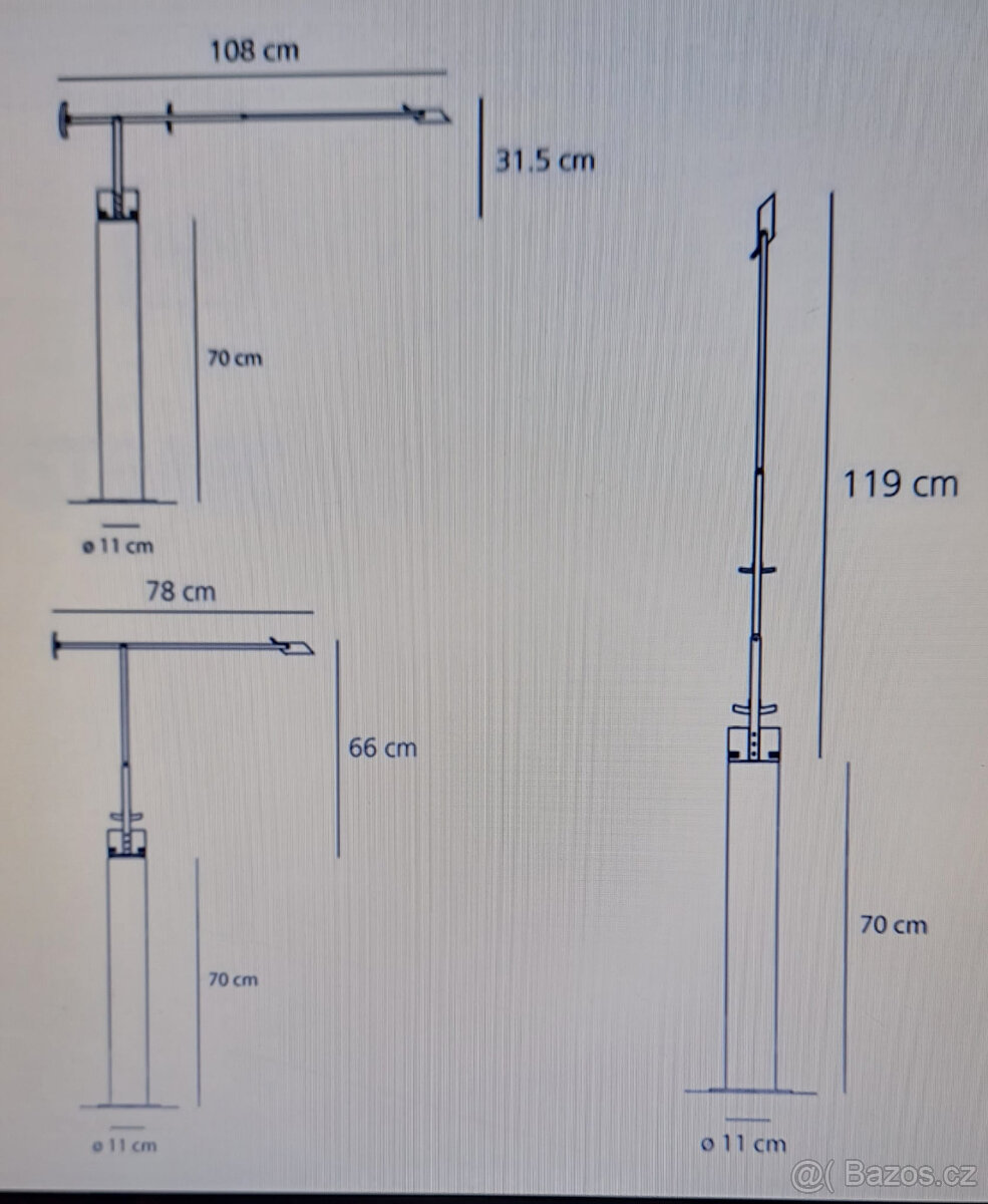 Stolní, stojací lampa 2v1