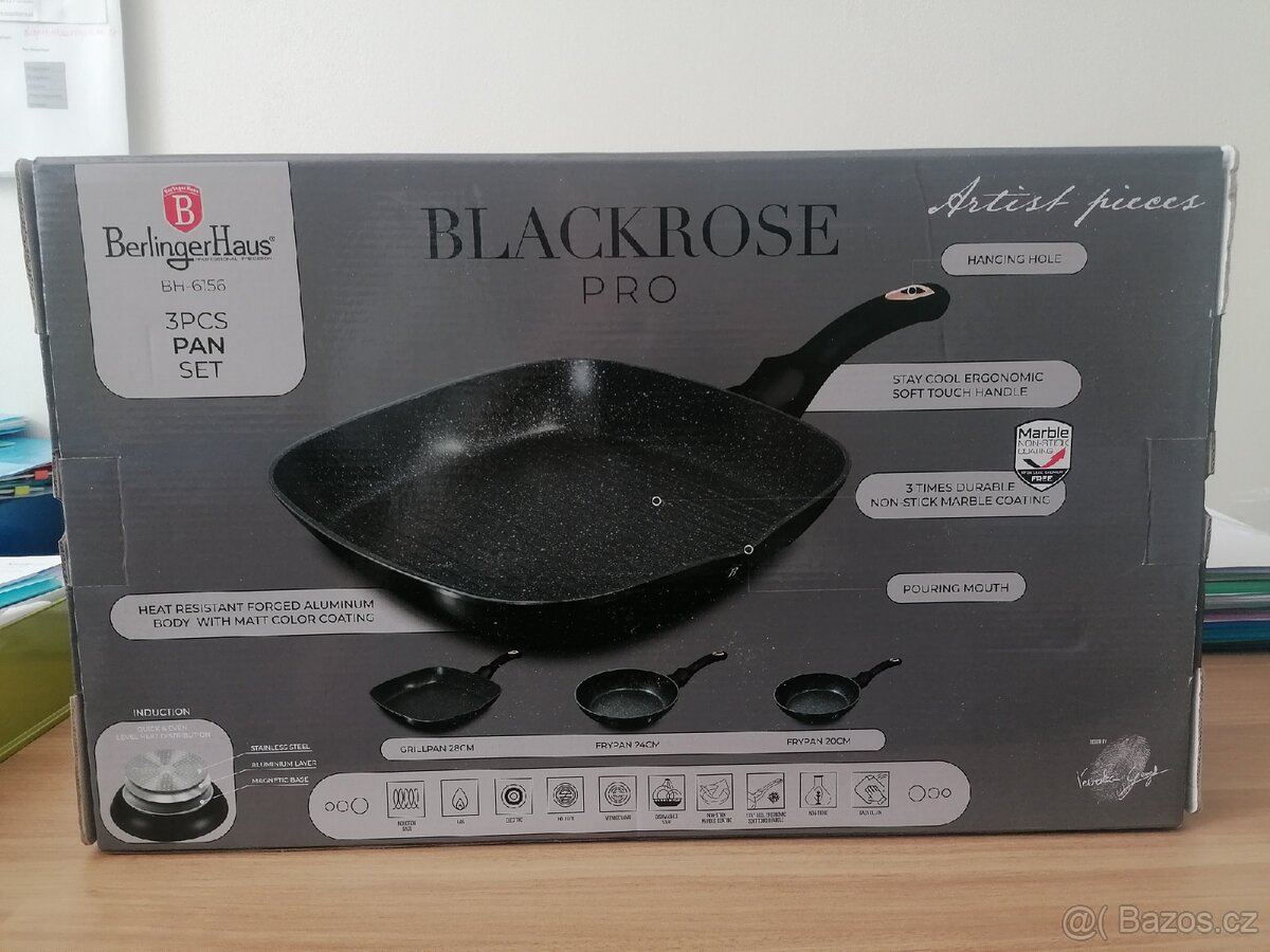 Sada 3 kusů pánví značky BerlingerHaus