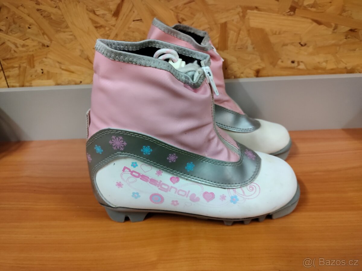 Boty na běžky ROSSIGNOL PINK na NNN, vel. 32