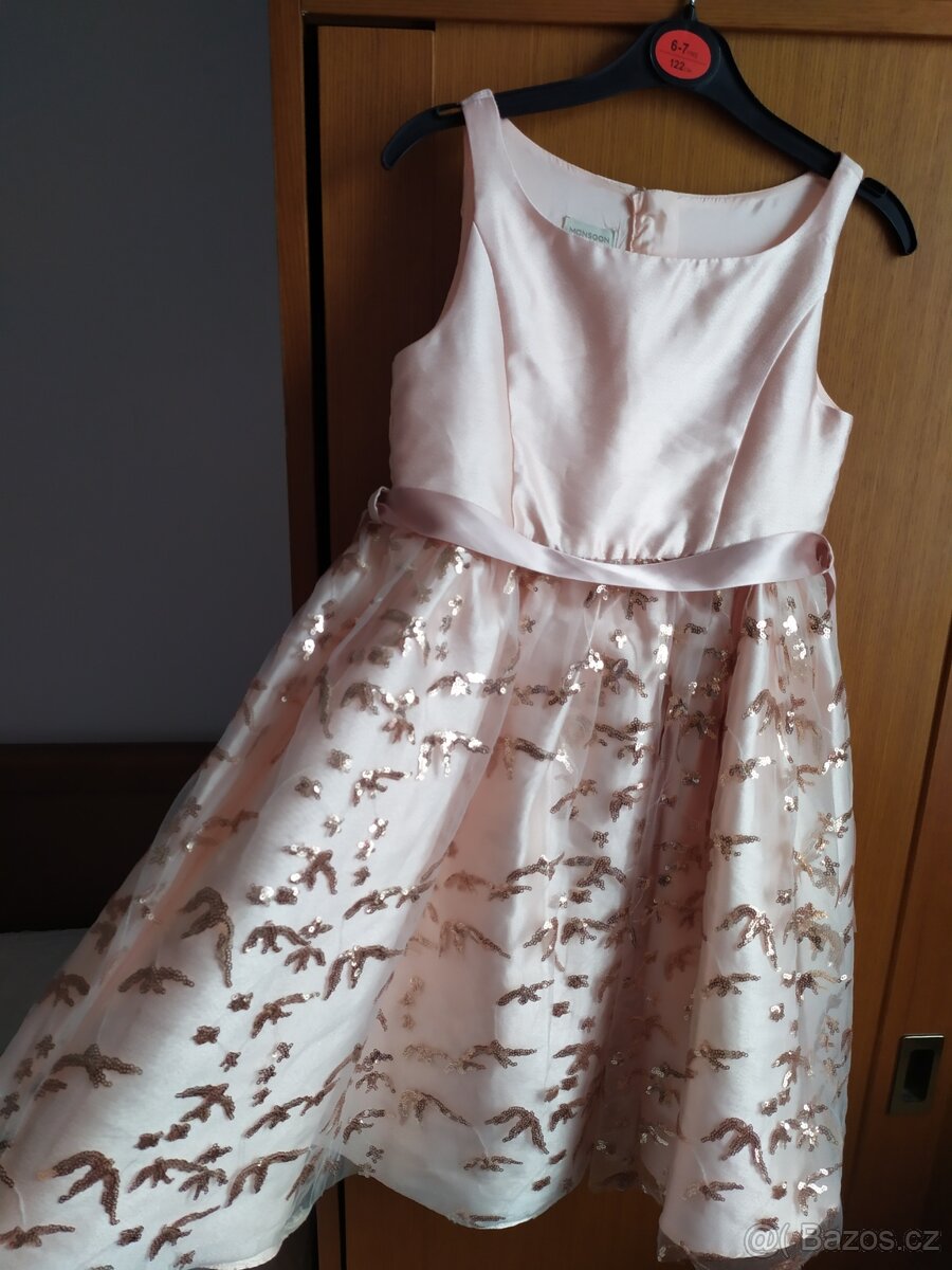 Slavnostní, vánoční šaty, Monsoon, vel. 128/134