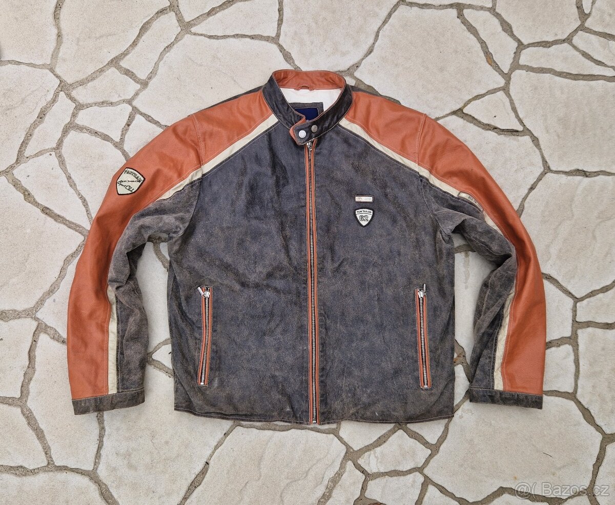 Pánská kožená bunda Tom Tailor velikost L