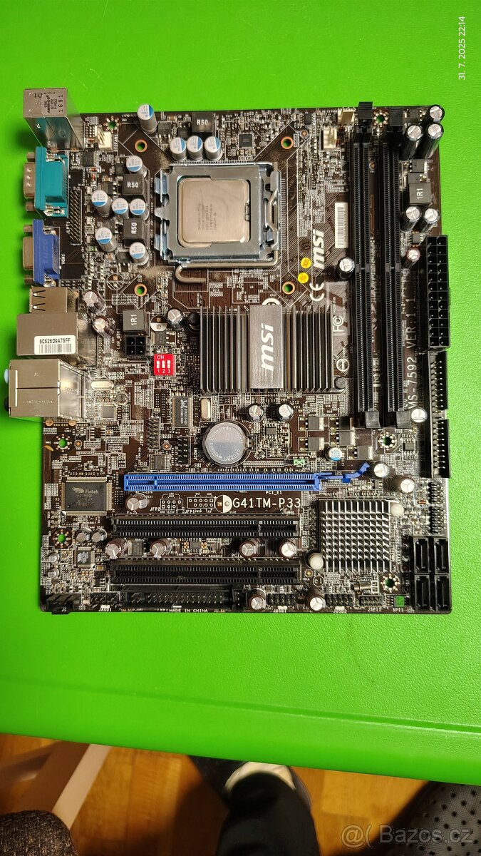 obstarožní základní deska MSI G41TM-P33, Intel LGA 775, DDR2