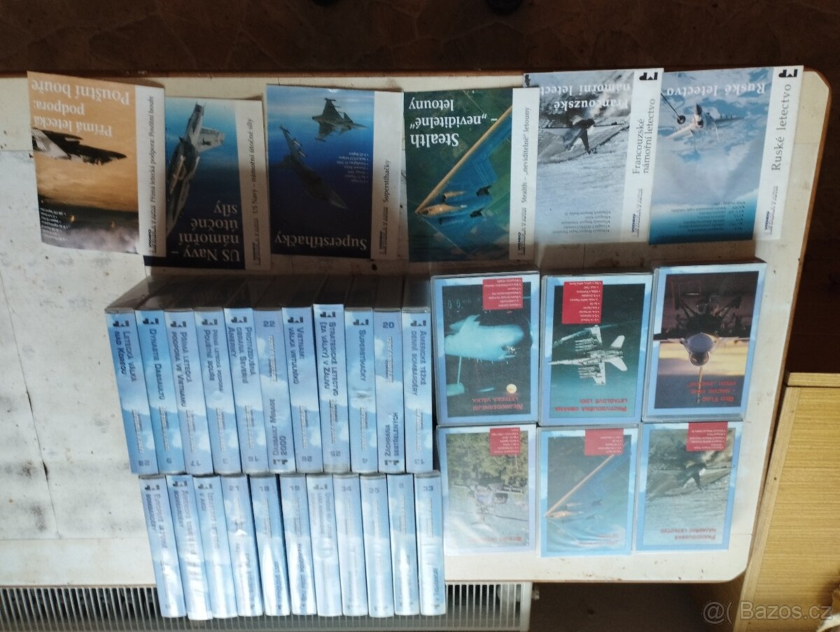 VHS videokazety 28ks letadla v akci original