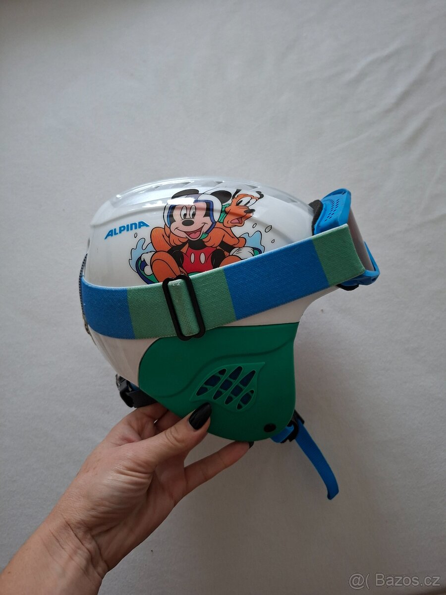 Lyžařská helma Alpina Disney+brýle Alpina