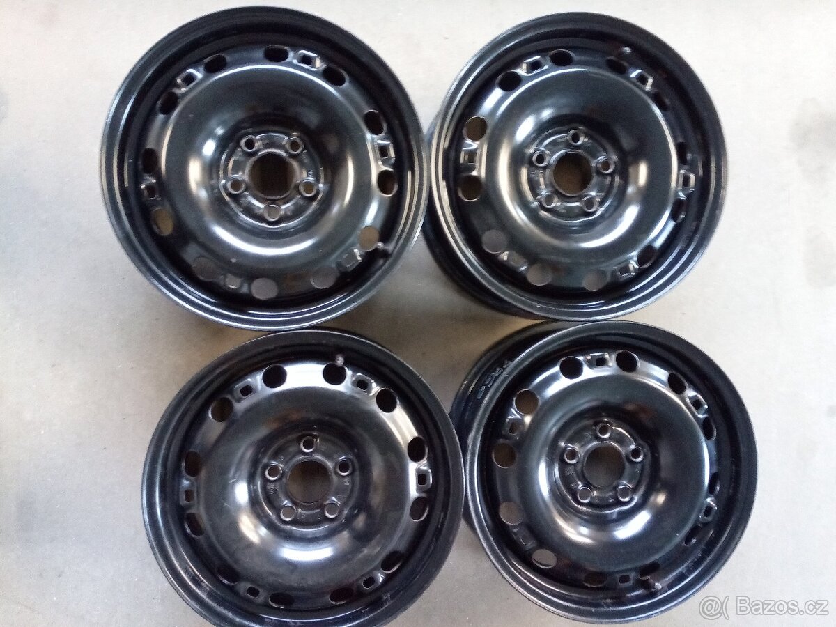Prodám ocel. disky R 15, 5x100, ET 38