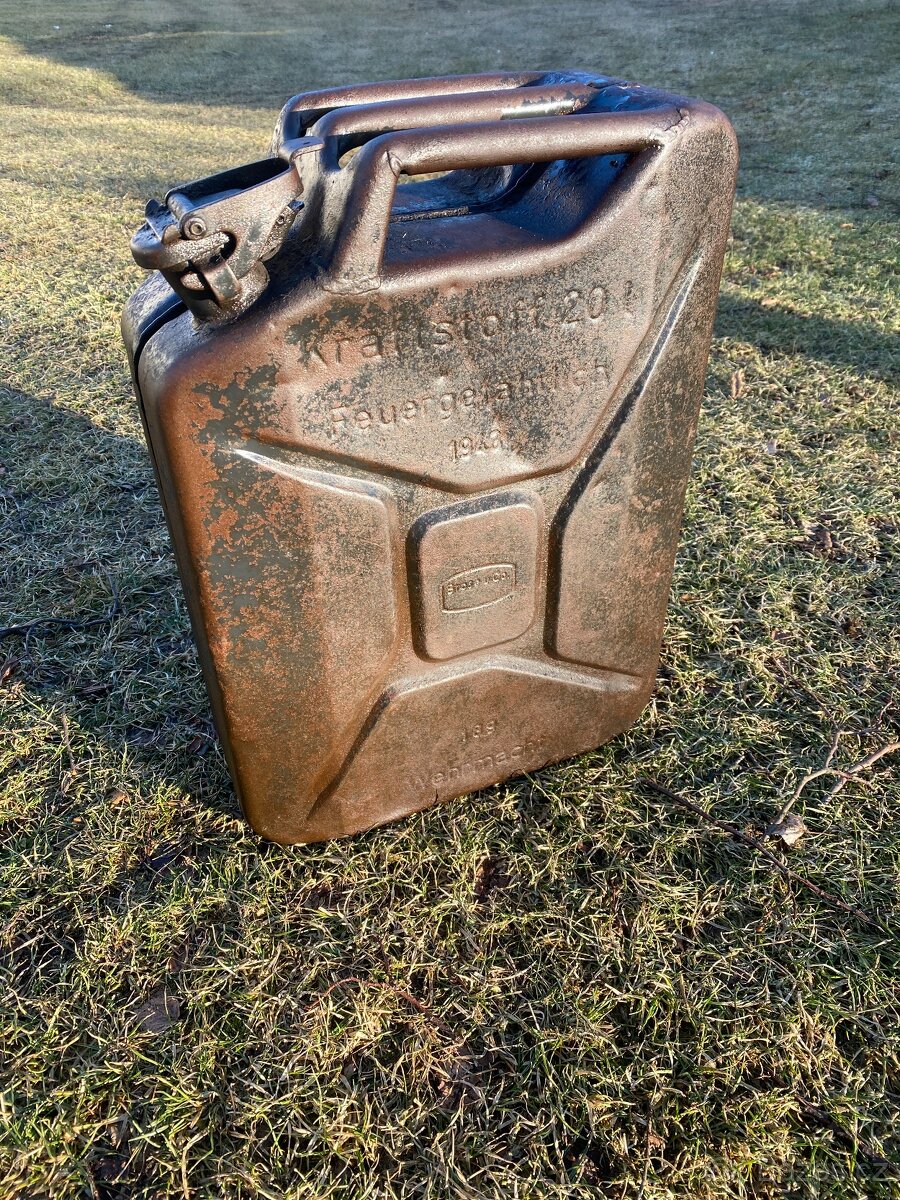 Kanystr Wehrmacht Brose u Co 1943 německý válečný