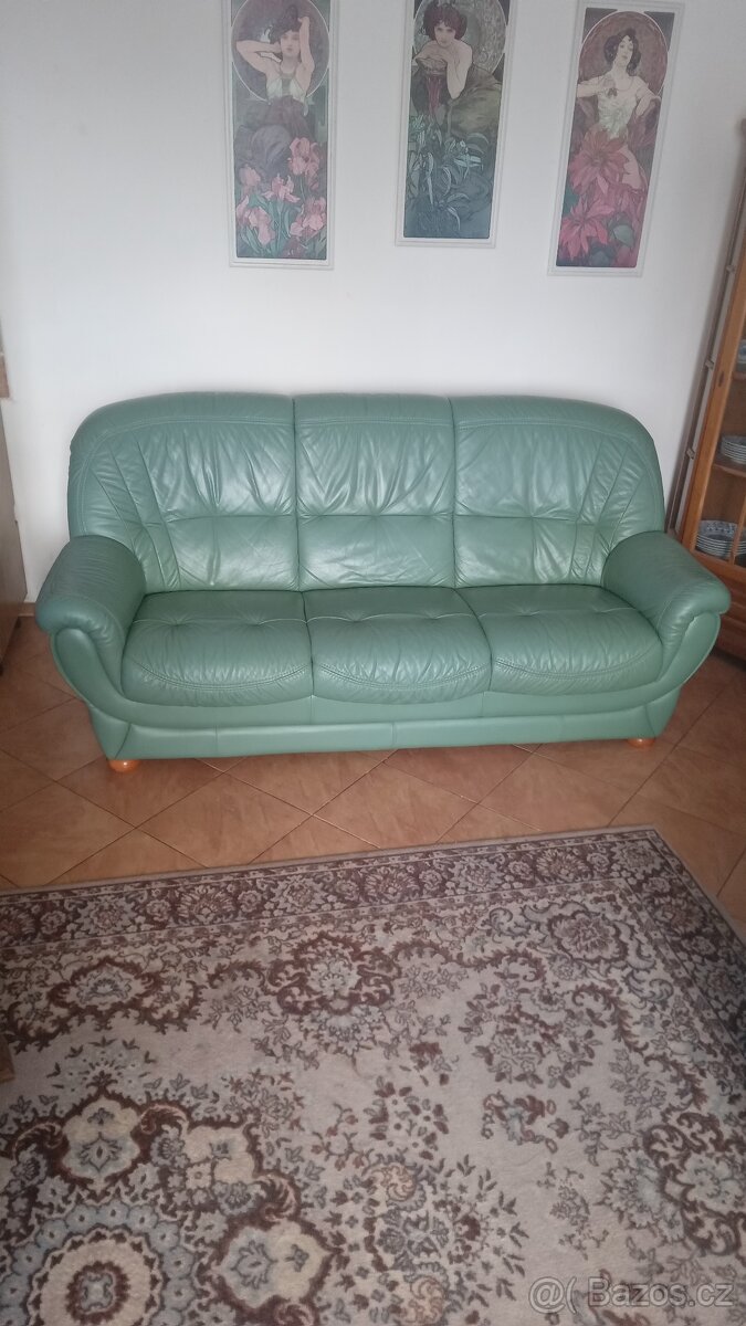 Prodám koženou sedací soupravu 3+1+1