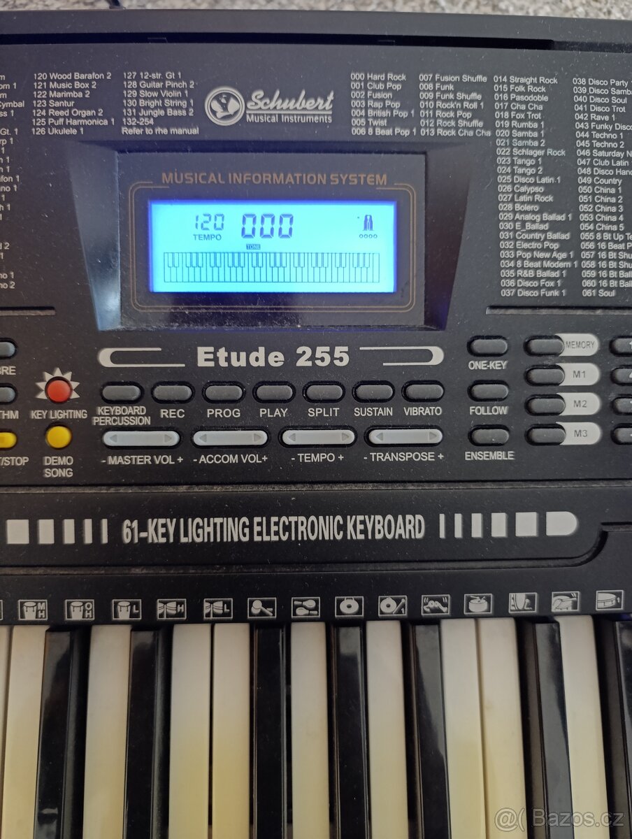 Klavesy elektronické Schubert