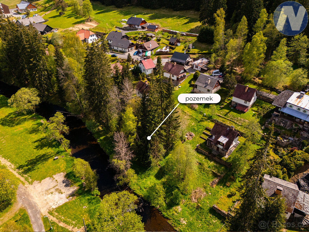 Prodej stavebního pozemku 598 m² Horní Vltavice