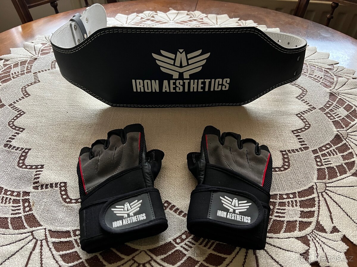 Iron Aesthetics - fitness opasek a rukavice