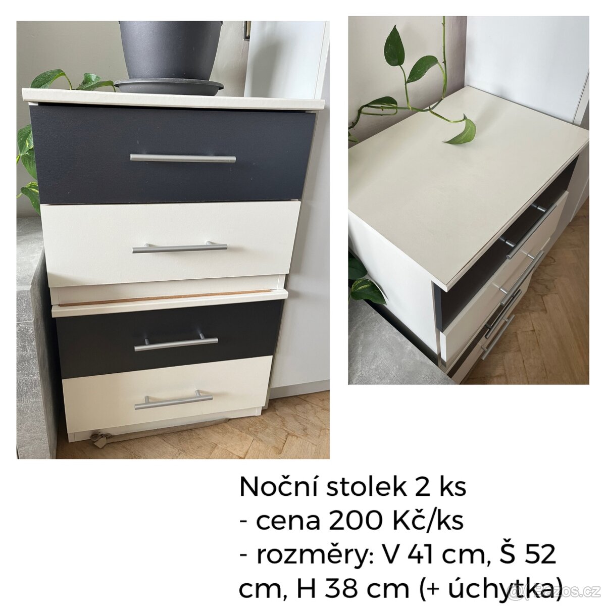 Noční stolek - 2 ks