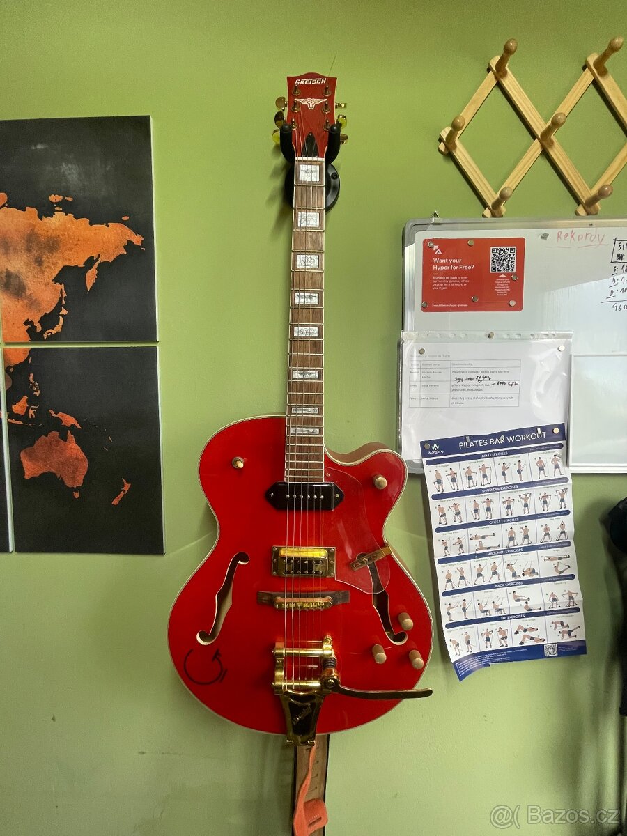 Gretsch elektroakustická kytara - pololubová (semi-hollow)