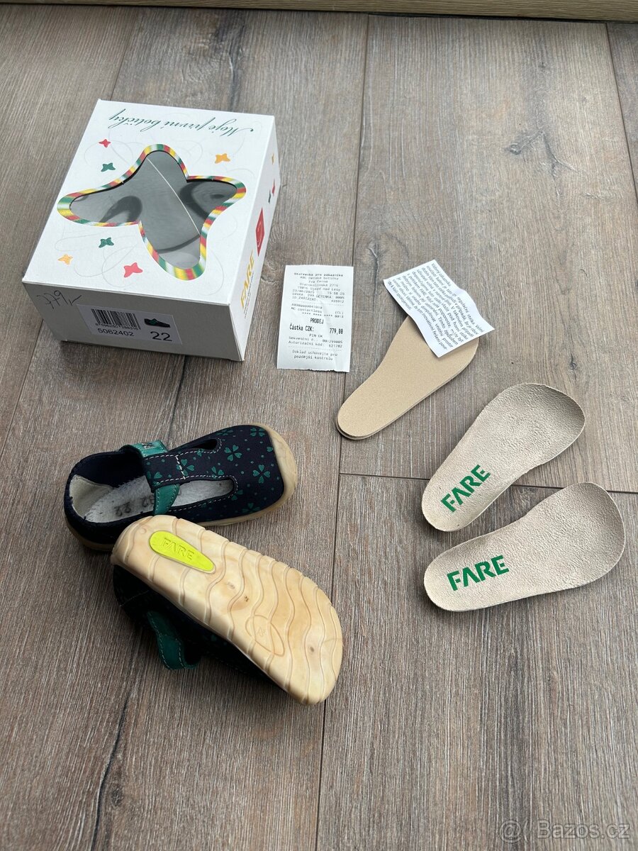 Barefoot Fare Bare Economic dětské sandály v.22 NOVÉ