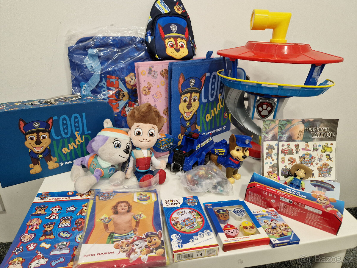 Tlapková patrola věž hračky plyšáci