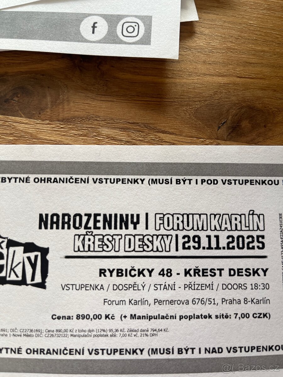 RYBIČKY 48- KŘEST DESKY 29.11.2025