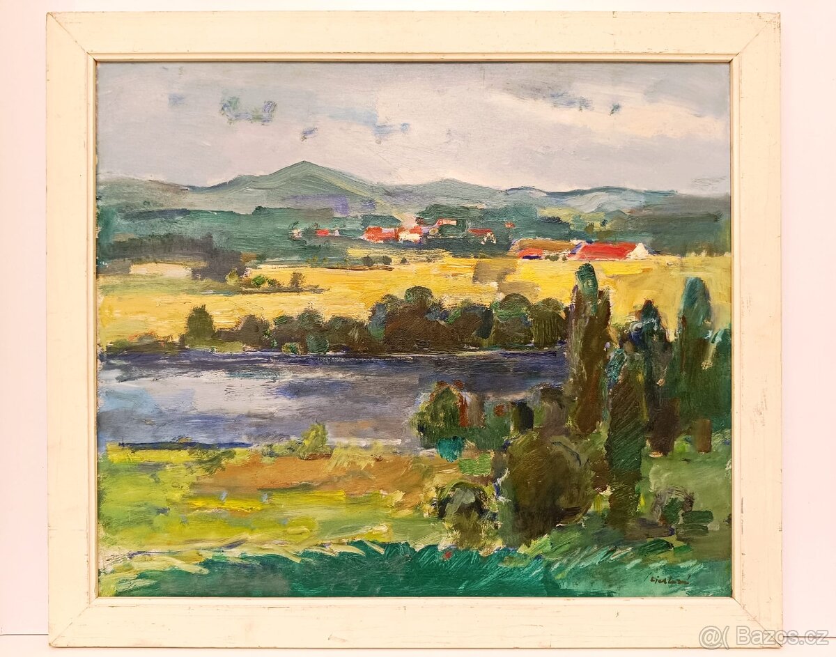 Obraz Jana Lieblová, na Vysočině, olej 63x73