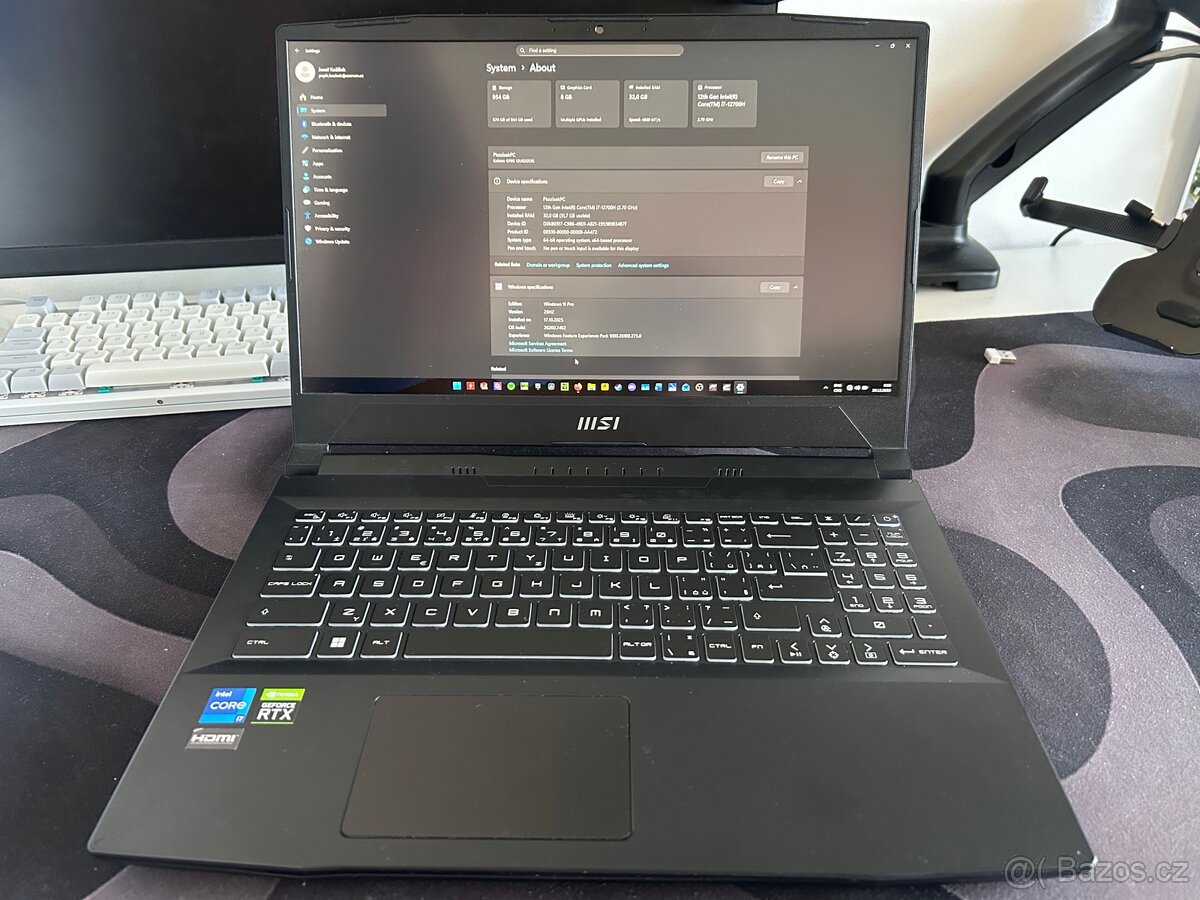 MSI GF66 (Nvidia 3070-ti, 32gb ddr5)