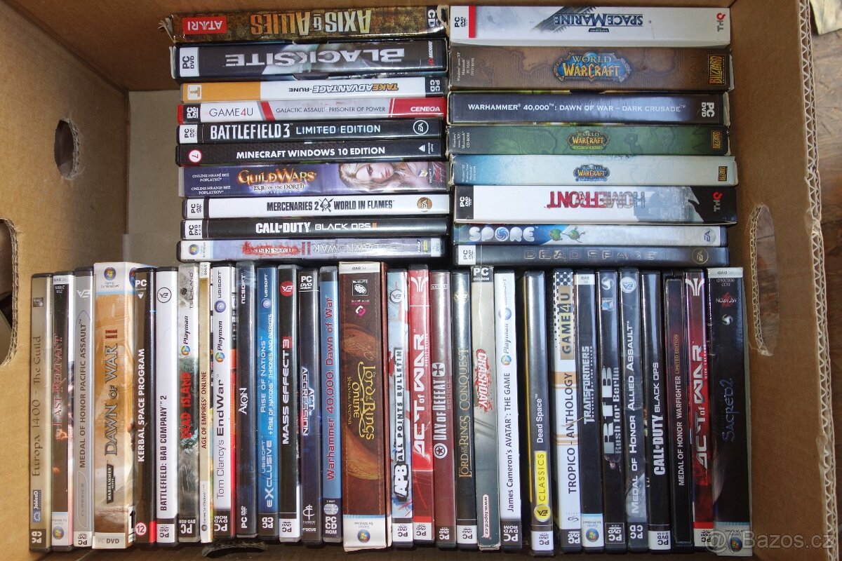 PC HRY, sbirka, desitky kusu