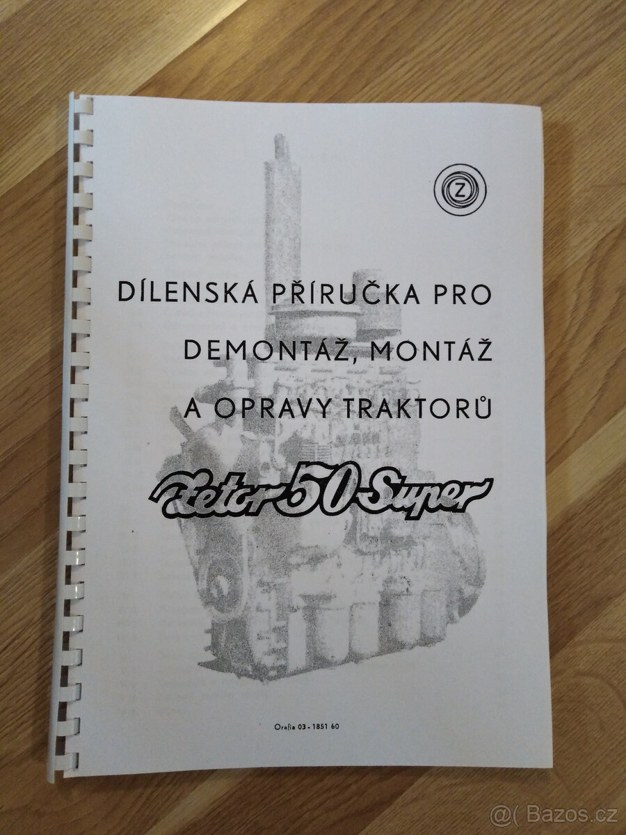 Zetor 50 super dílenská příručka