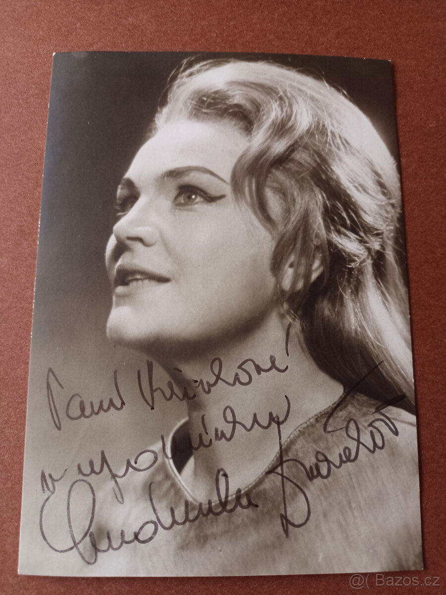 Ludmila DVOŘÁKOVÁ (1923-2015)-autogram (orig.FOTO)