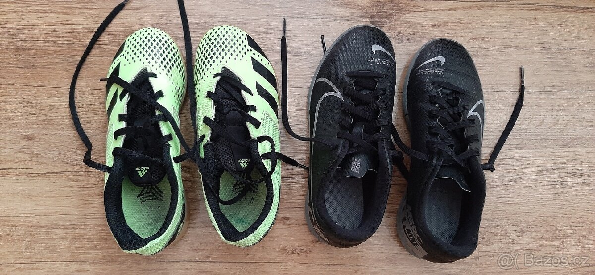 Sálové boty Adidas a Nike