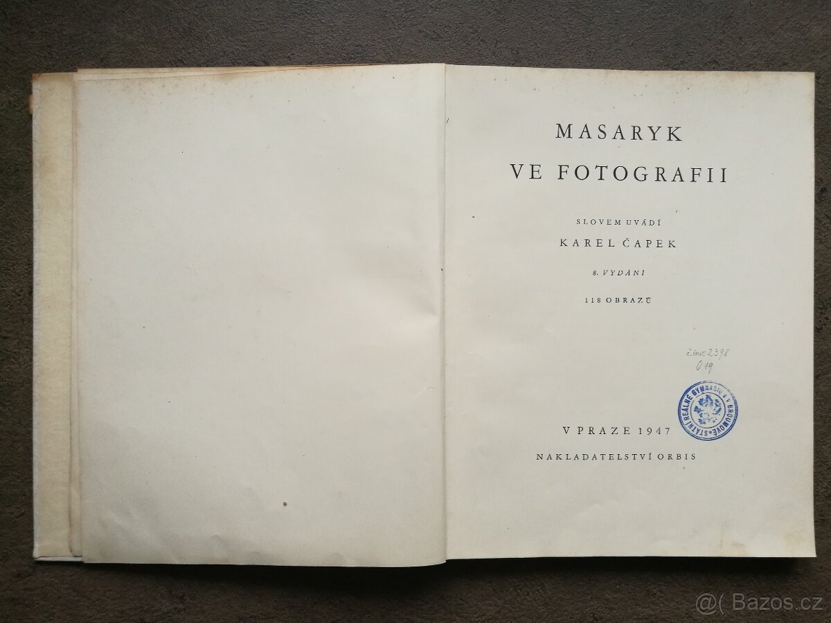 Kniha Masaryk ve fotografii