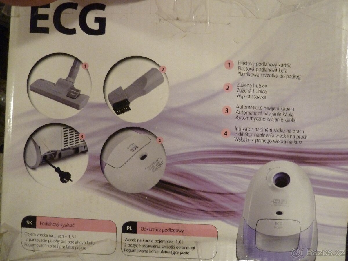 PODLAHOVÝ VYSAVAČ ECG