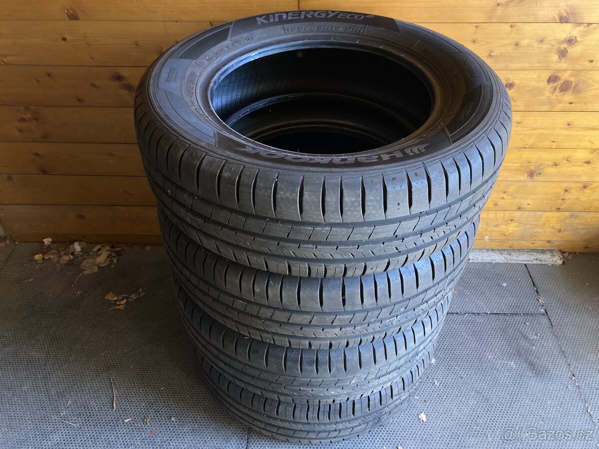 4ks letních pneu HANKOOK - 195/65R15 91H 5,5-6mm DOT2019