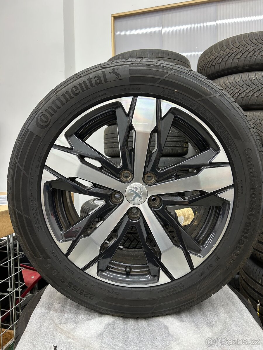 Prodám originální Peugeot Alusadu s pneu 225/55 R18