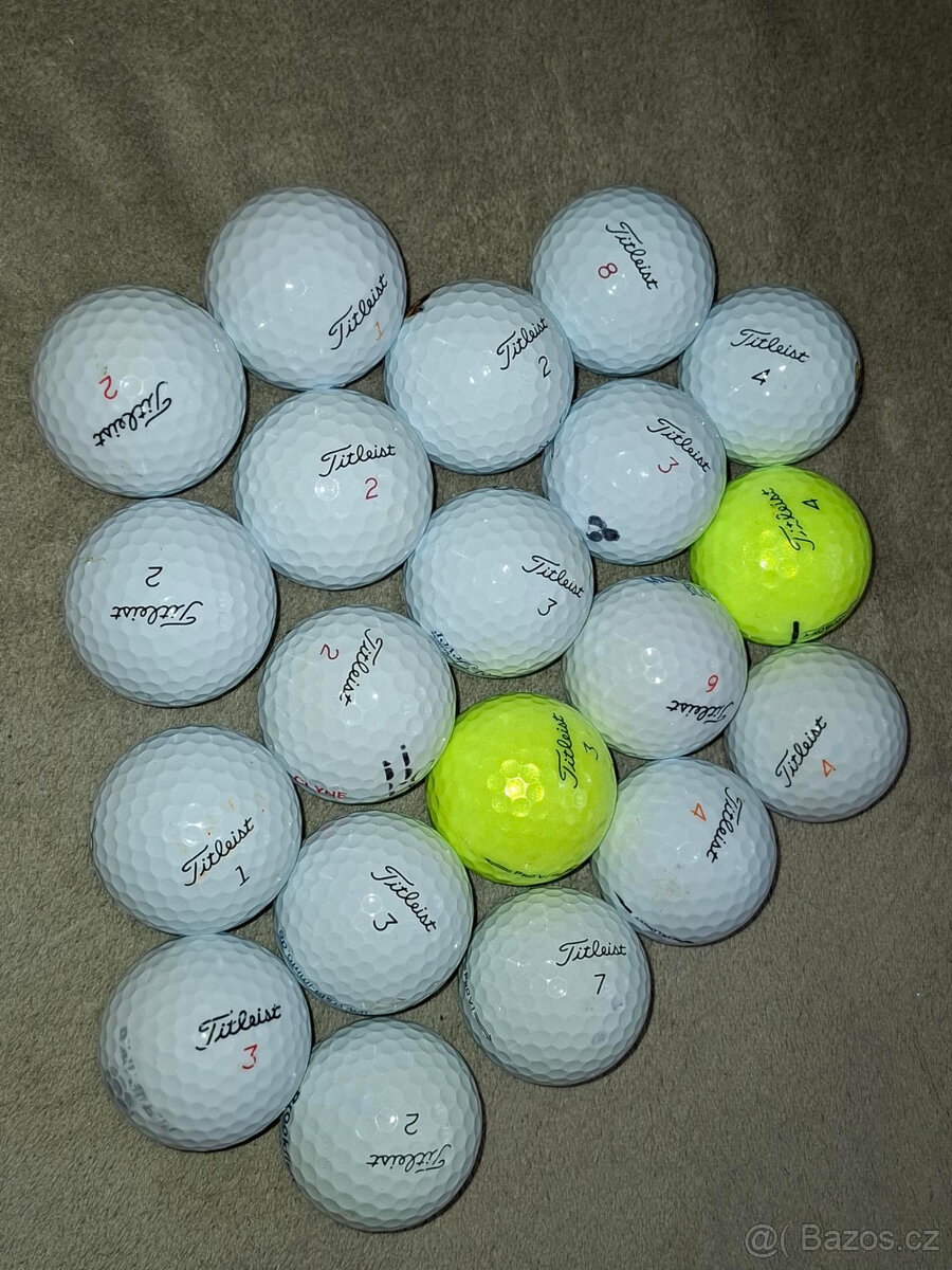 Golfové míčky TITLEIST 20 ks á 20,- - kvalita