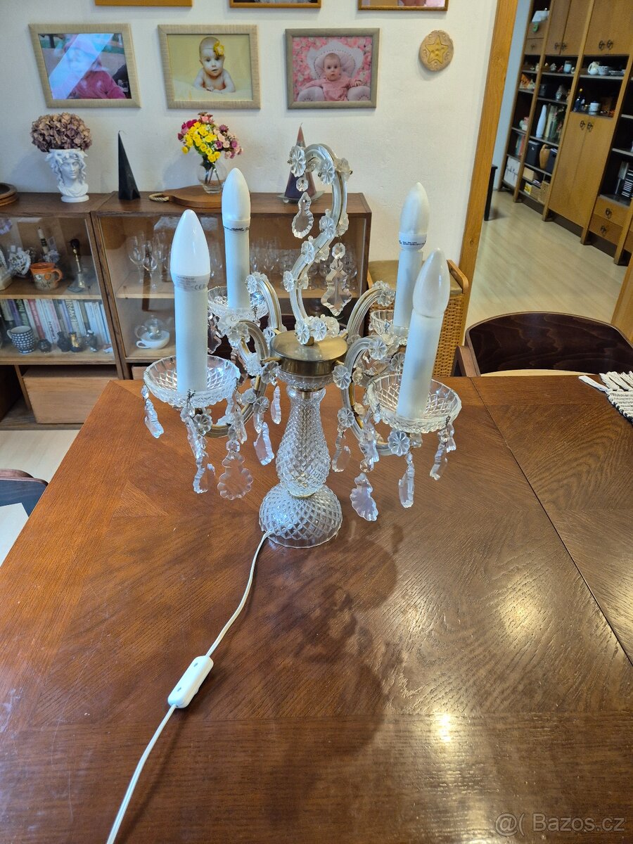 Stolní lampa křišťál