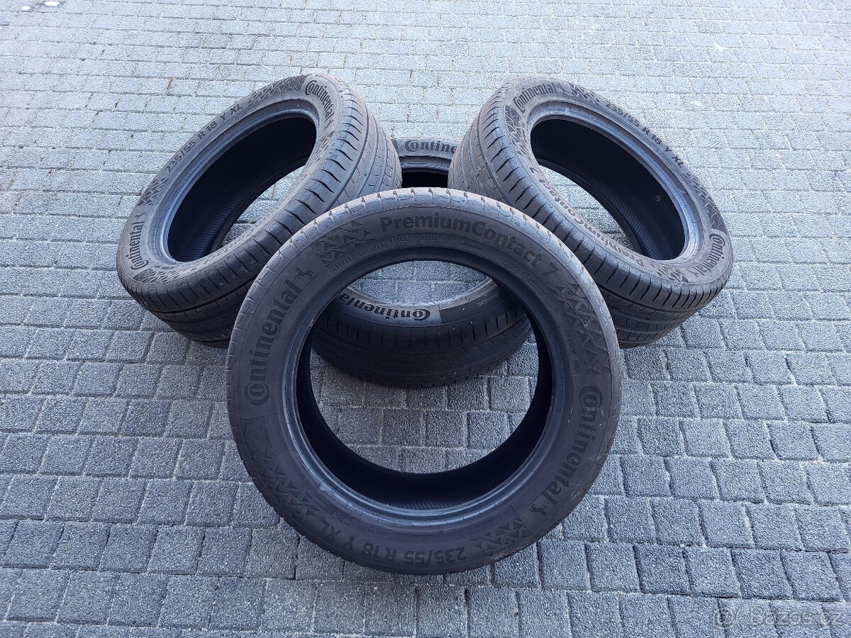Prodám letní pneu Continental PremiumContact 7, 235/55 R18