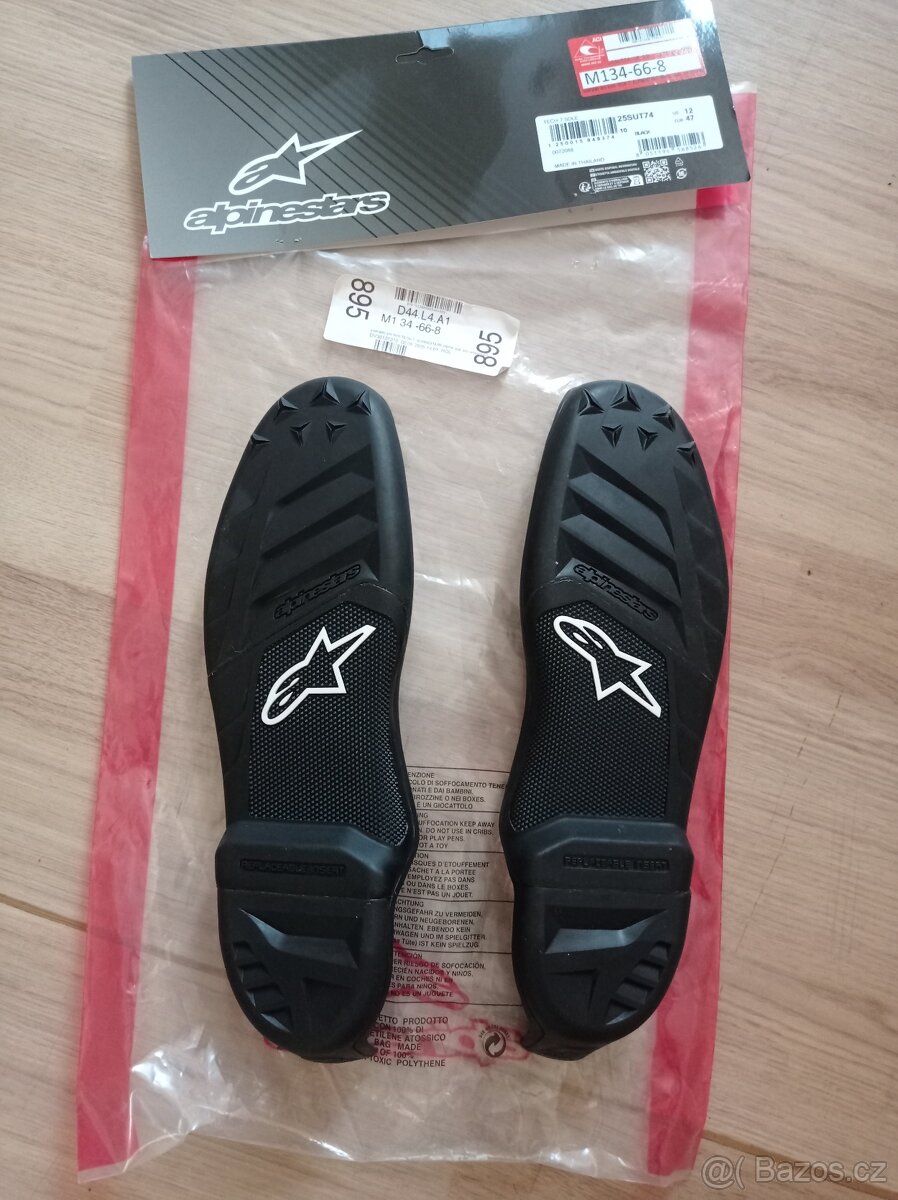 podrážky pro ALPINESTARS TECH7 vel. EUR 47, US 12